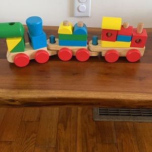 Melissa & Doug wood stacking train